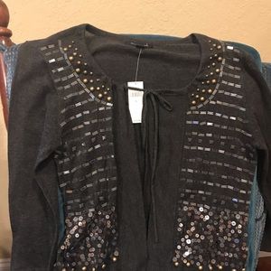 Banana Republic Dark Gray Cardigan Sweater